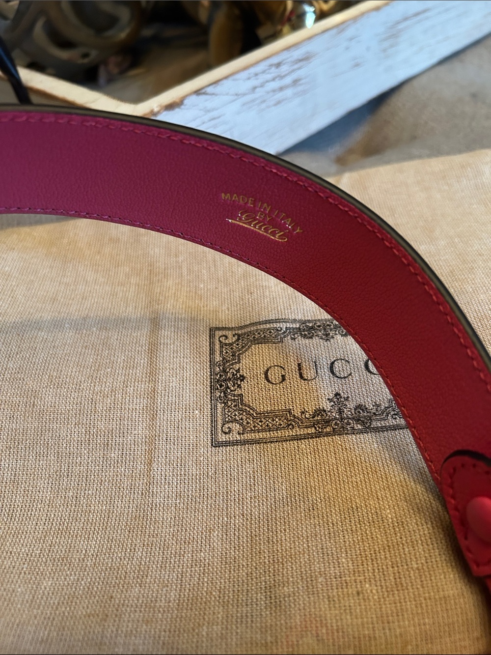Gucci Aphrodite mini pink leather bag - Picture 15 of 16